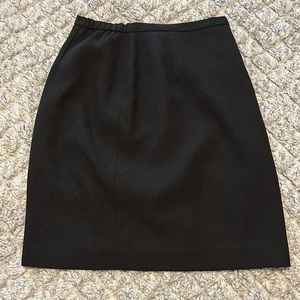 Black side zipper business casual pencil skirt
